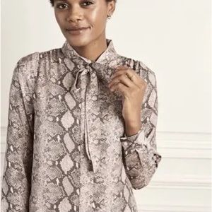 Stella and Dot “Boss Lady” Snakeprint Blouse